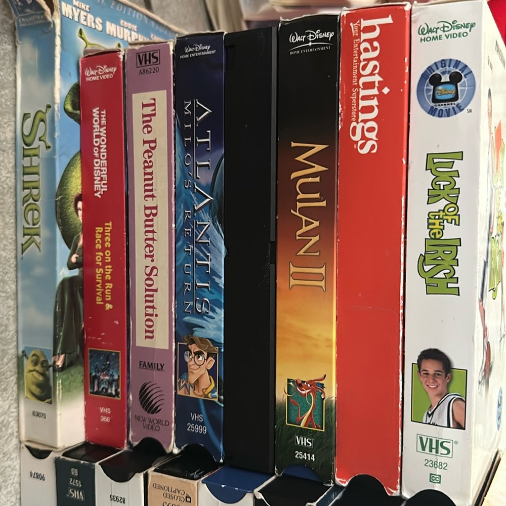 20 VHS tapes